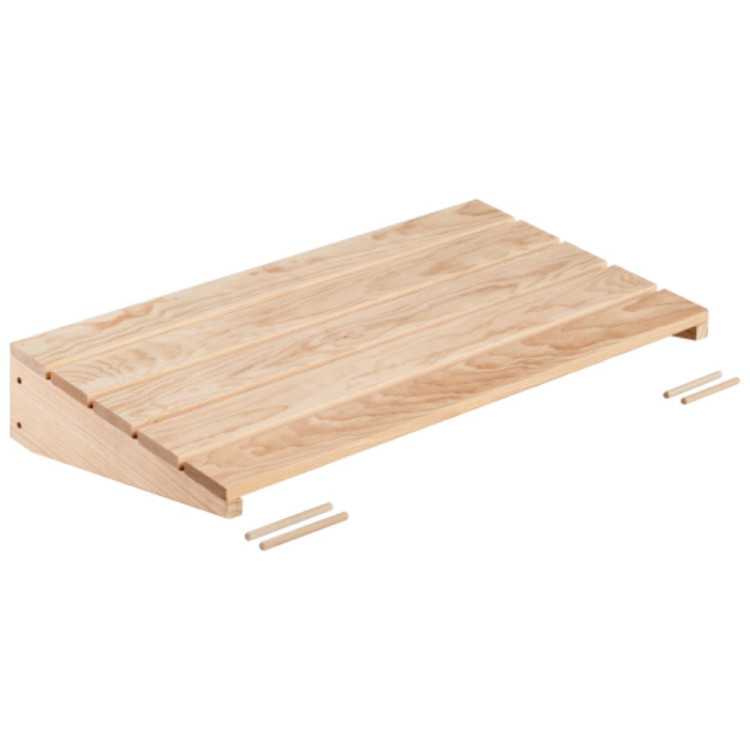 WALL SHELF 80X46 CM FOR MODULAR SHELVES WALLY PINE WOOD