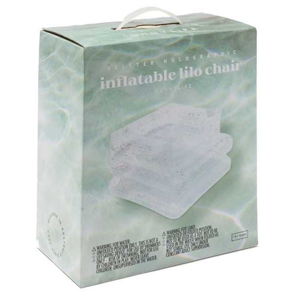 BÓIA CADEIRA INFLÁVEL TRANSPARENTE LILO 165 CM