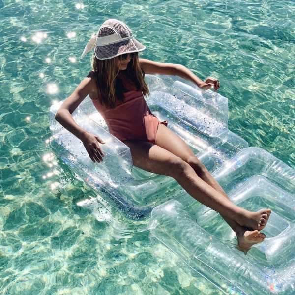 BÓIA CADEIRA INFLÁVEL TRANSPARENTE LILO 165 CM