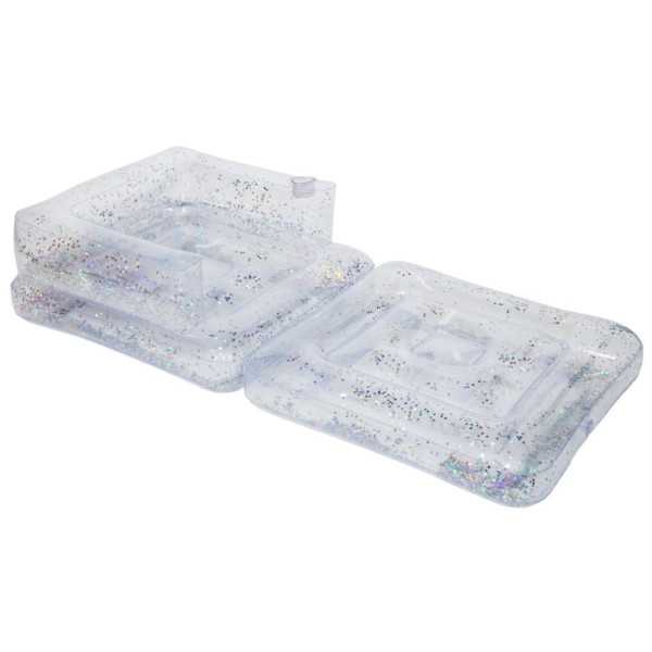 BÓIA CADEIRA INFLÁVEL TRANSPARENTE LILO 165 CM
