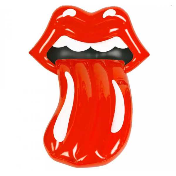 BÓIA DE ASSENTO INFLÁVEL DELUXE LEVRES ROLLING STONES 150 CM