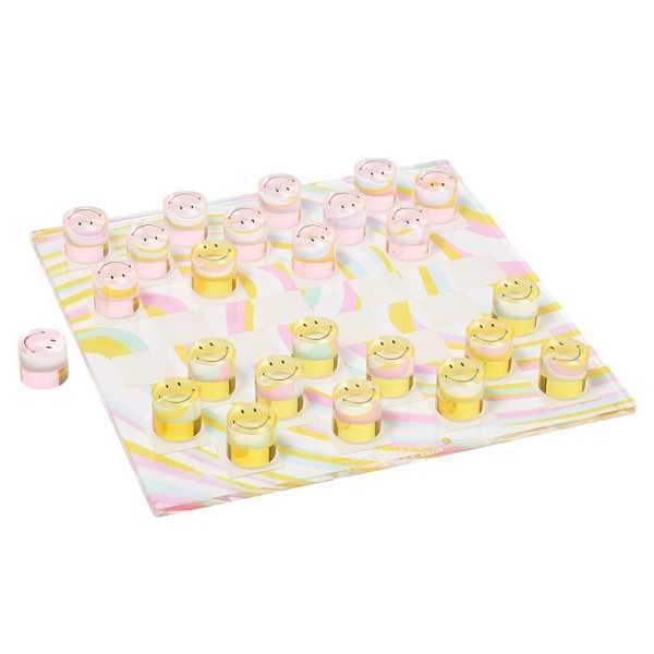 CHECKERS IN LUCITE CHECK ERS SMILEY
