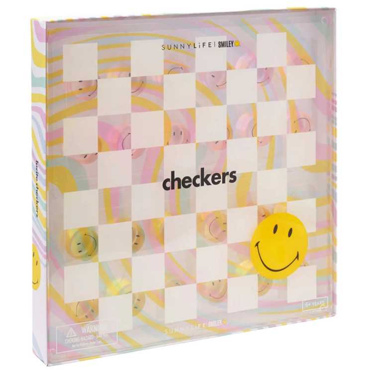 CHECKERS IN LUCITE CHECK ERS SMILEY