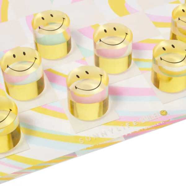 CHECKERS IN LUCITE CHECK ERS SMILEY