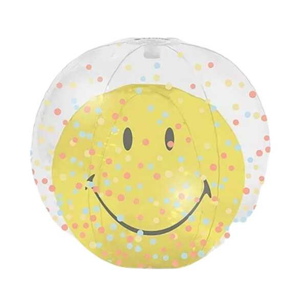 BOUÉE BALLON DE PLAGE SMILEY 32 CM