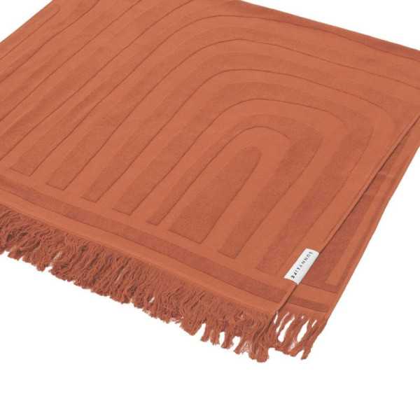 TOALHA DE BANHO LUXUOSA TERRACOTA
