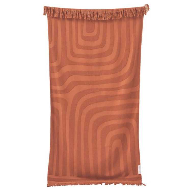 TOALHA DE BANHO LUXUOSA TERRACOTA