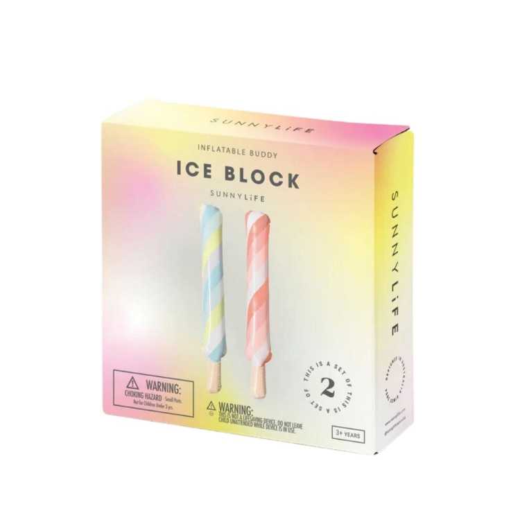 BOUÉES SET DE 2 GLACES GONFLABLES ICE BLOCK 100 CM