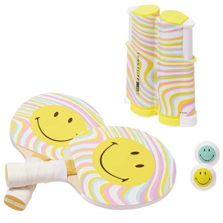 ENSEMBLE FILET ET RAQUETTE PING PONG SMILEY