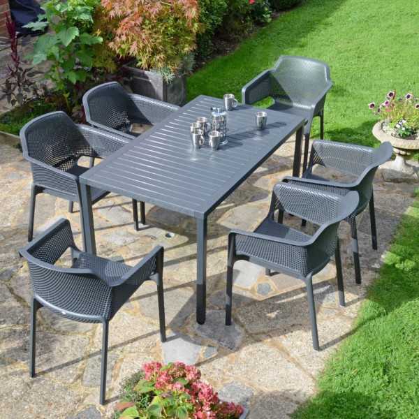 GARDEN CUBE TABLE 140X80 CM ANTHRACITE