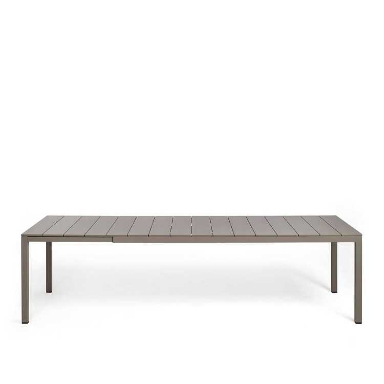 TABLE RIO ALUMINUM 140 EXT BROWN