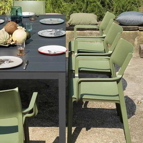TABLE RIO ALUMINUM 210 EXT ANTHRACITE