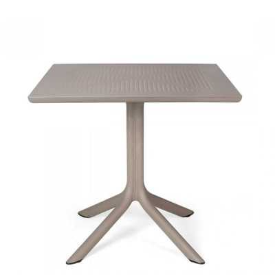 CLIP TABLE 80 BROWN