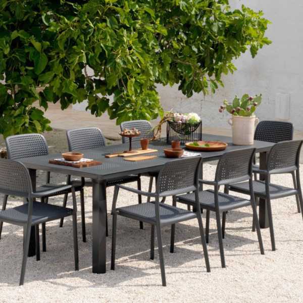 TABLE LEVANTE EXT 160/220 CM MARRON
