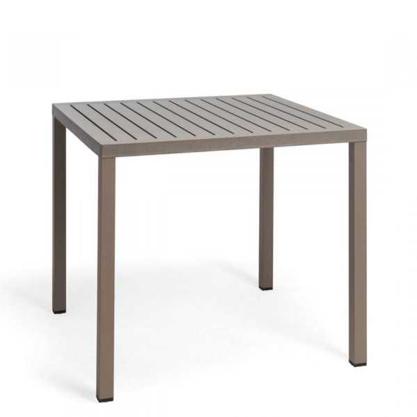 TABLE CUBE 80 MARRON