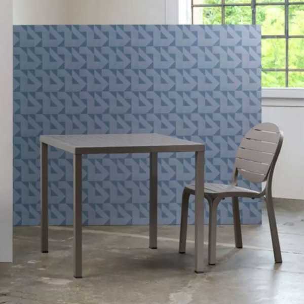 CUBE 80 TABLE BROWN