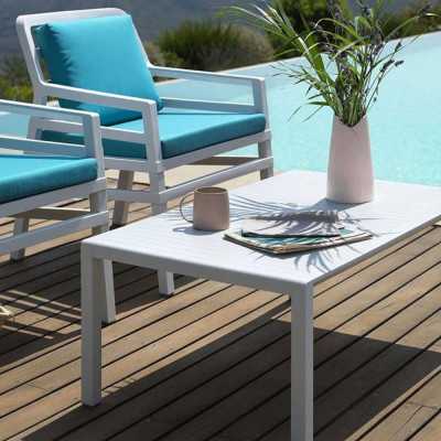 CUBE 80 WHITE OUTDOOR TABLE 2