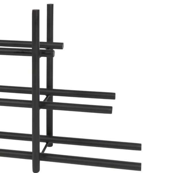 SHIZU BOTTLE RACK IN BLACK METAL