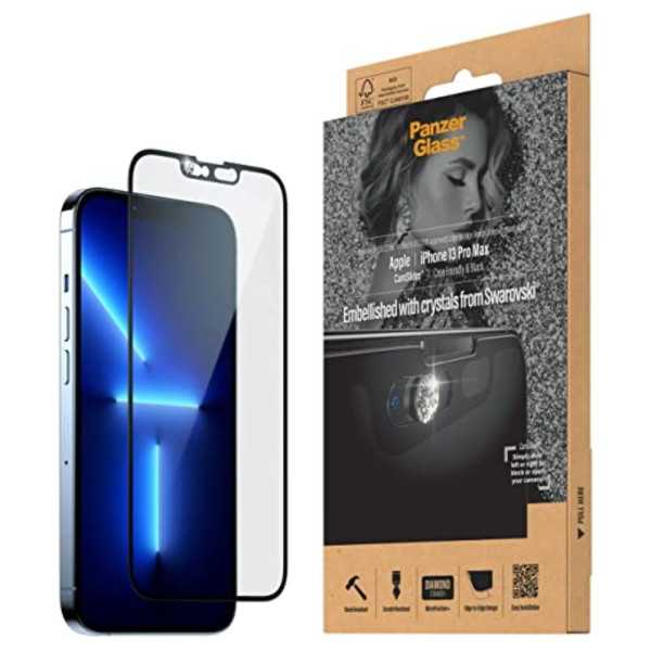VERRE TREMPE POUR CAMERA POUR IPHONE 13 PRO/ PRO MAX CF & BLACK