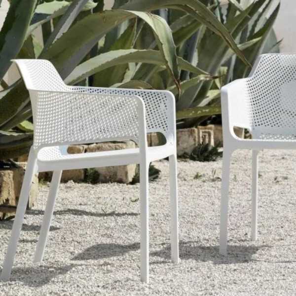 NET RELAX WHITE ARMCHAIR