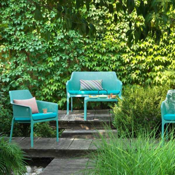NET RELAX WATER GREEN ARMCHAIR SALICE