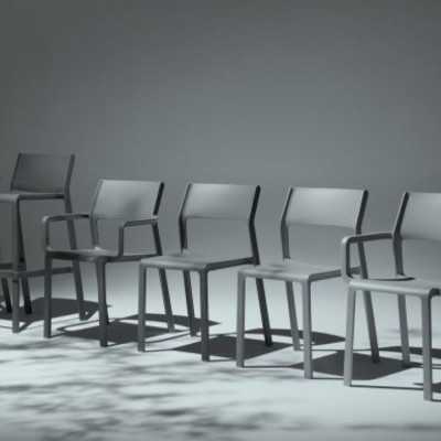 GRAY BISTROT TRILL CHAIR 2