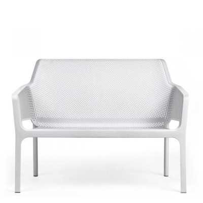 BANC NET 2 PLACES BLANC
