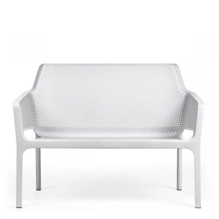 NET 2-SEAT WHITE BENCH