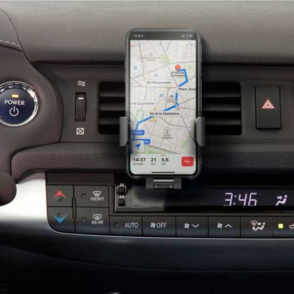 CHARGEUR VOITURE INDUCTION 10W  NOIR