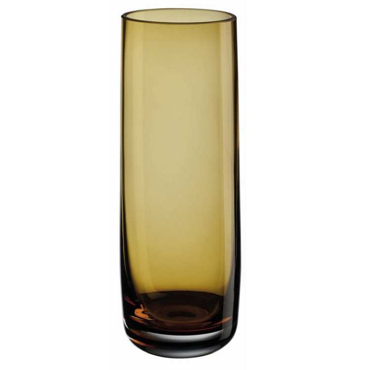 VASE AJANA 8 X 22 CM VERRE AMBRE