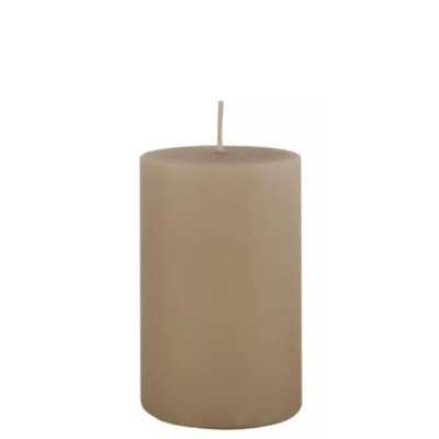 VELA 10 CM MARROM CLARO