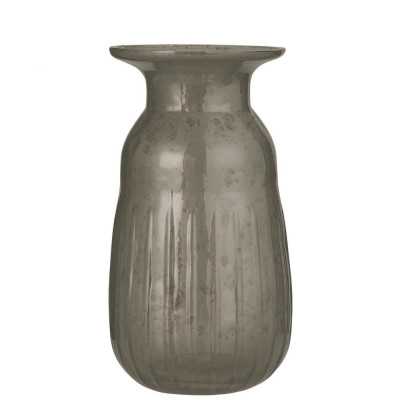 VASE EN VERRE GALET GRIS