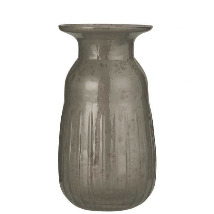 VASO DE VIDRO PEBBLE CINZENTO