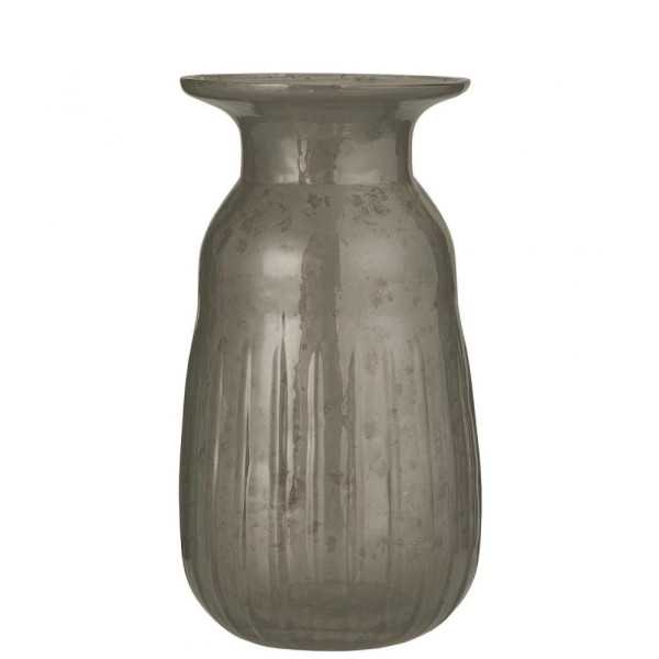 VASO DE VIDRO PEBBLE CINZENTO