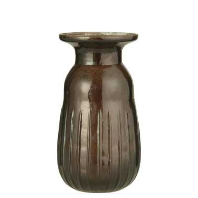 JARRO DE VIDRO PEBBLE MOCCA