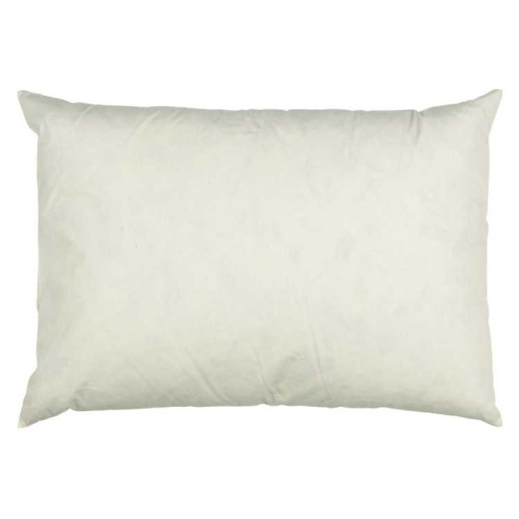 RECTANGULAR PILLOW WITH DUCK FEATHERS + DUVET 60 X 40 CM GRAY