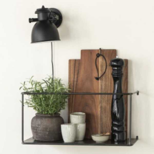 APOIVRE MILL 7.3 X 42.5CM BLACK WOOD