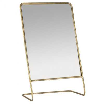 MIROIR DE TABLE INCLINE DORE