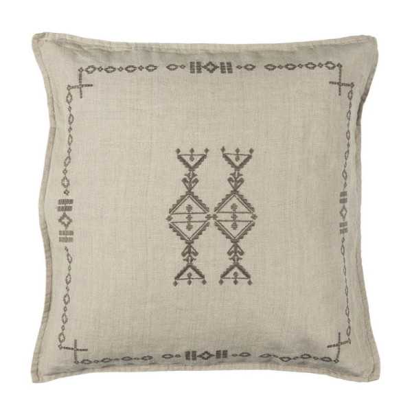HOUSSE DE COUSSIN BRODEE CARREE EN...