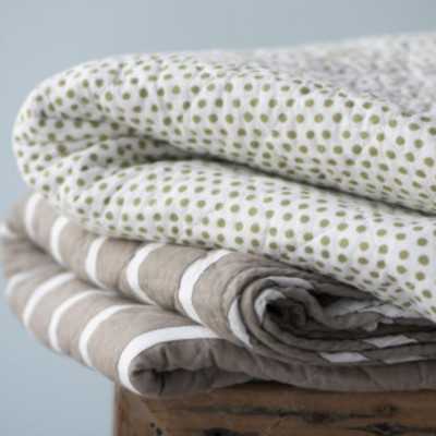 COUVRE-LIT RAYURES BLANCHES... 2