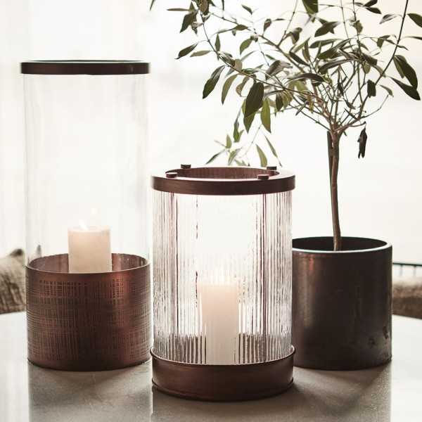 LANTERNE MINSK DIA20 X H47 CM CUIVRE