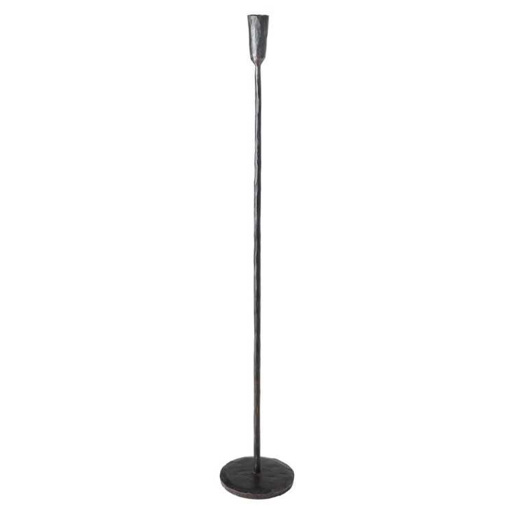 CANDLEHOLDER THOR XL Ø12XH70 CM BLACK METAL