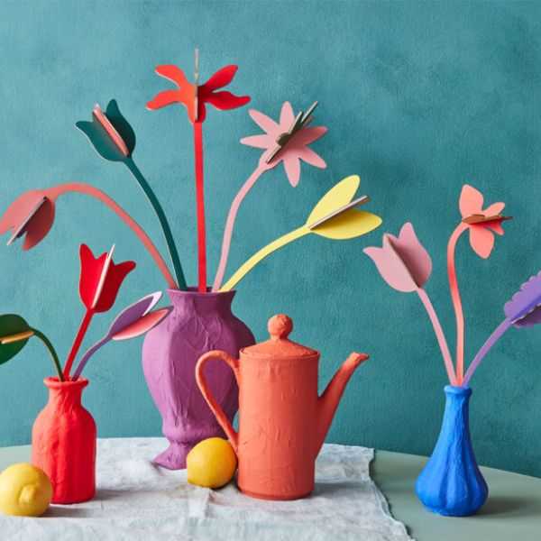 BOUQUET OF 3D CARDBOARD FLOWER BLOOMING ABUNDANCE
