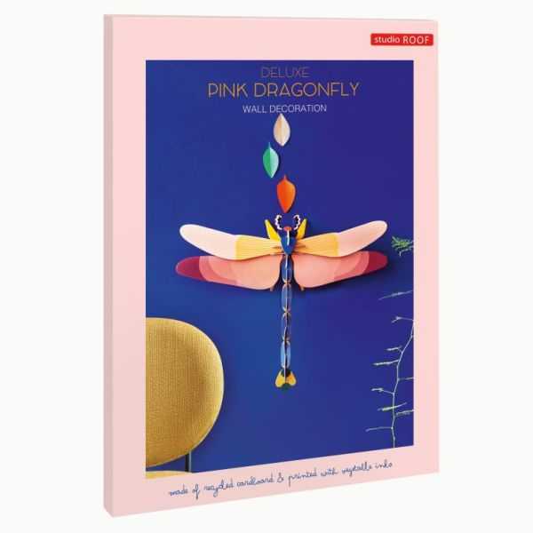 PINK DRAGONFLY 3D WALL DECORATION