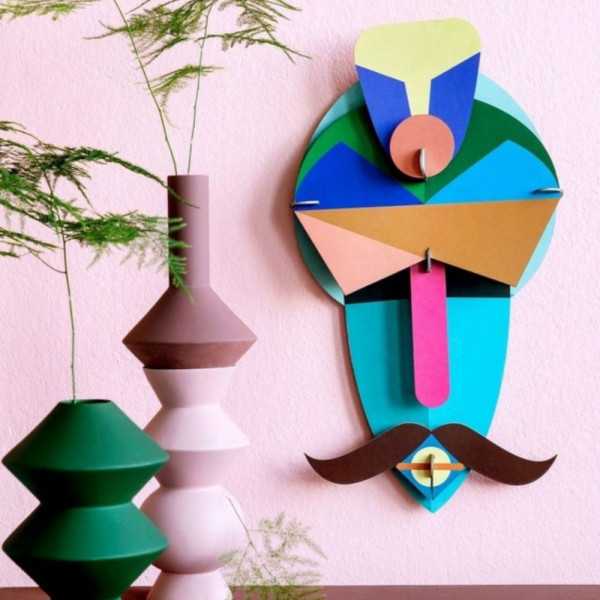 MÁSCARA 3D DE DECORAÇÃO DE PAREDE...
