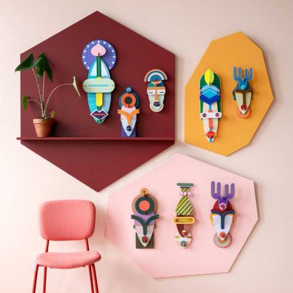 MÁSCARA 3D DE DECORAÇÃO DE PAREDE DE...