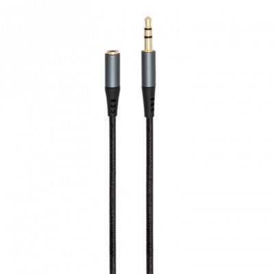  RALLONGE JACK 3,5MM M/F NYLON 5M NOIR