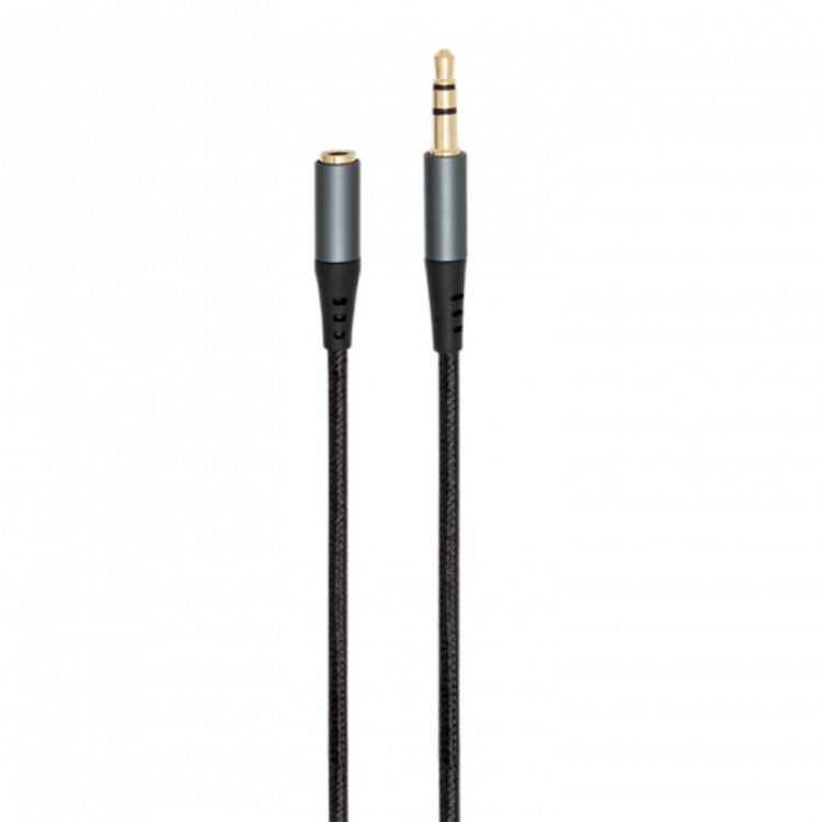  RALLONGE JACK 3,5MM M/F NYLON 5M NOIR