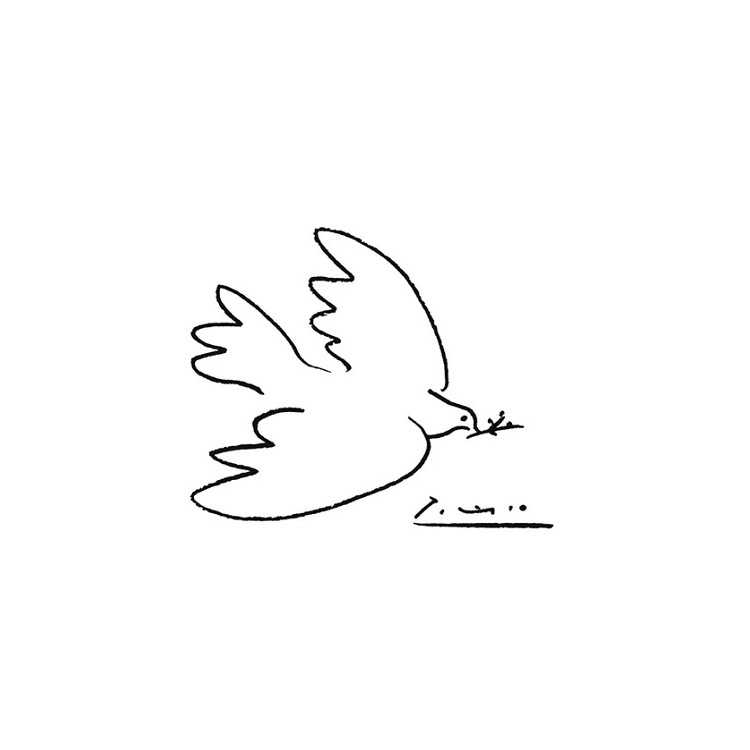 PEACE DOVE POSTER 50 X 70 CM