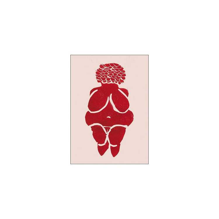 POSTER DEUSA DA FERTILIDADE 30 X 40 CM SISSAN RICHARDT VERMELHO